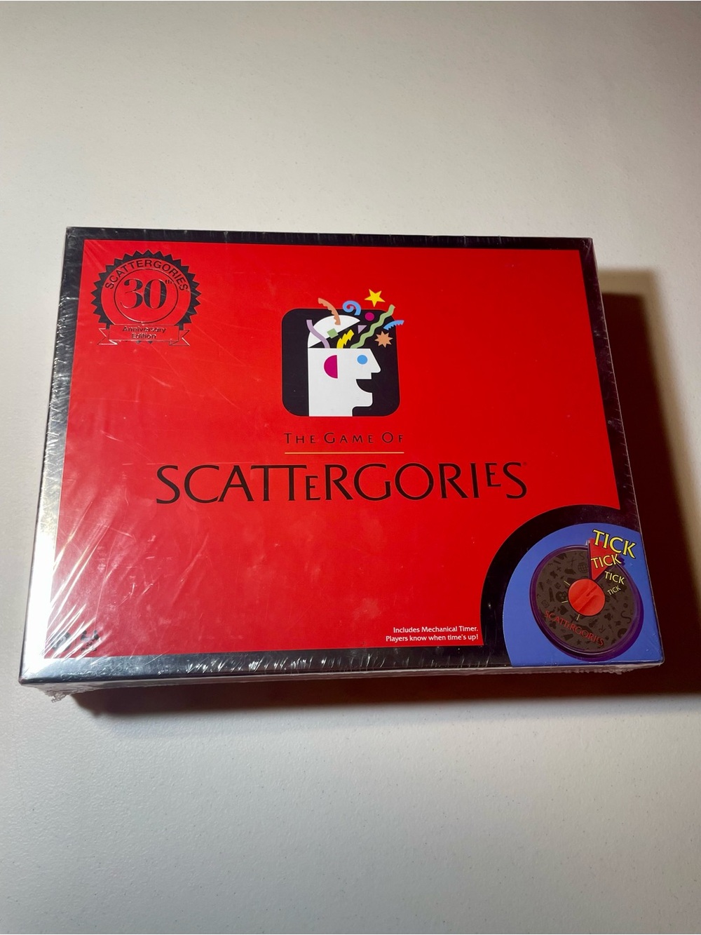 New Sealed Scattergories 30th Anniversary Edition Board Game Mechanical Timer